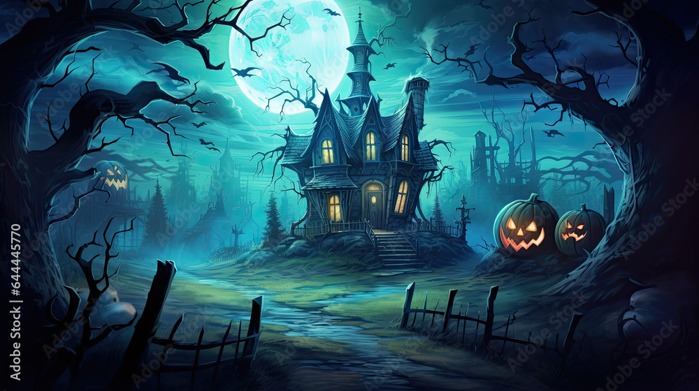 Scary Halloween house