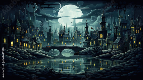 Scary Halloween city