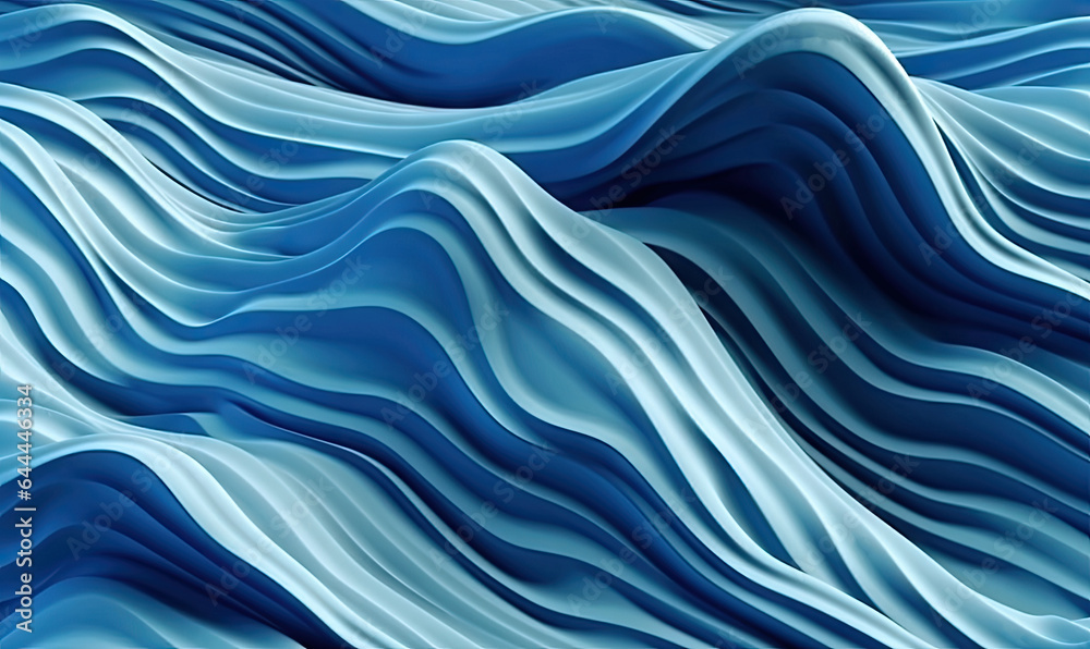 Blue of oil paints background. Texture wave painting. For banner, postcard, book illustration. Created with generative AI tools
