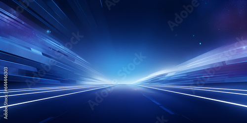  Light trails tragic of long exposure abstract vector background. Light night road tunnel for car or train illustration