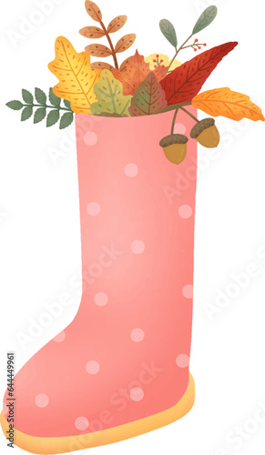Cute pink boots for autumn