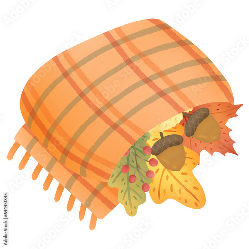 Cute orange scarf for autumn