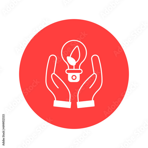 Eco bulb Vector Icon which can easily modify or edit

