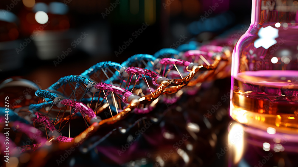 DNA structure in photorealistic version DNA structure in photorealistic version