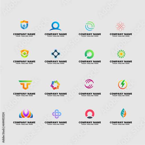 collection of abstract logo vector illustration