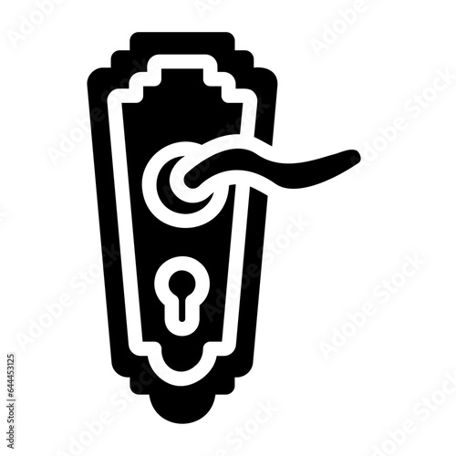 door handle glyph icon