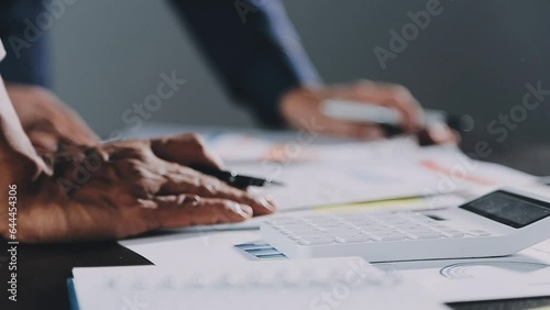 Wallpaper Mural Business People Meeting Design Ideas Concept. Report business planning charts and graphs banner, double exposure successful teamwork, Torontodigital.ca