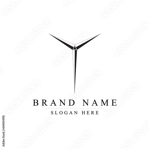T sports car logo. minimal letter T logo