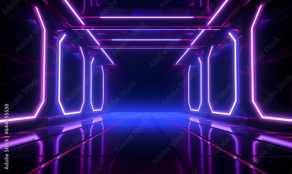 modern futuristic neon light background, ai generative modern futuristic neon light background, ai generative