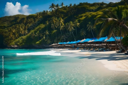 beach with trees