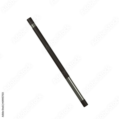 black wand isolated on white