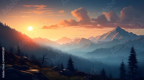 sunrise in the mountains © Sadia Rana