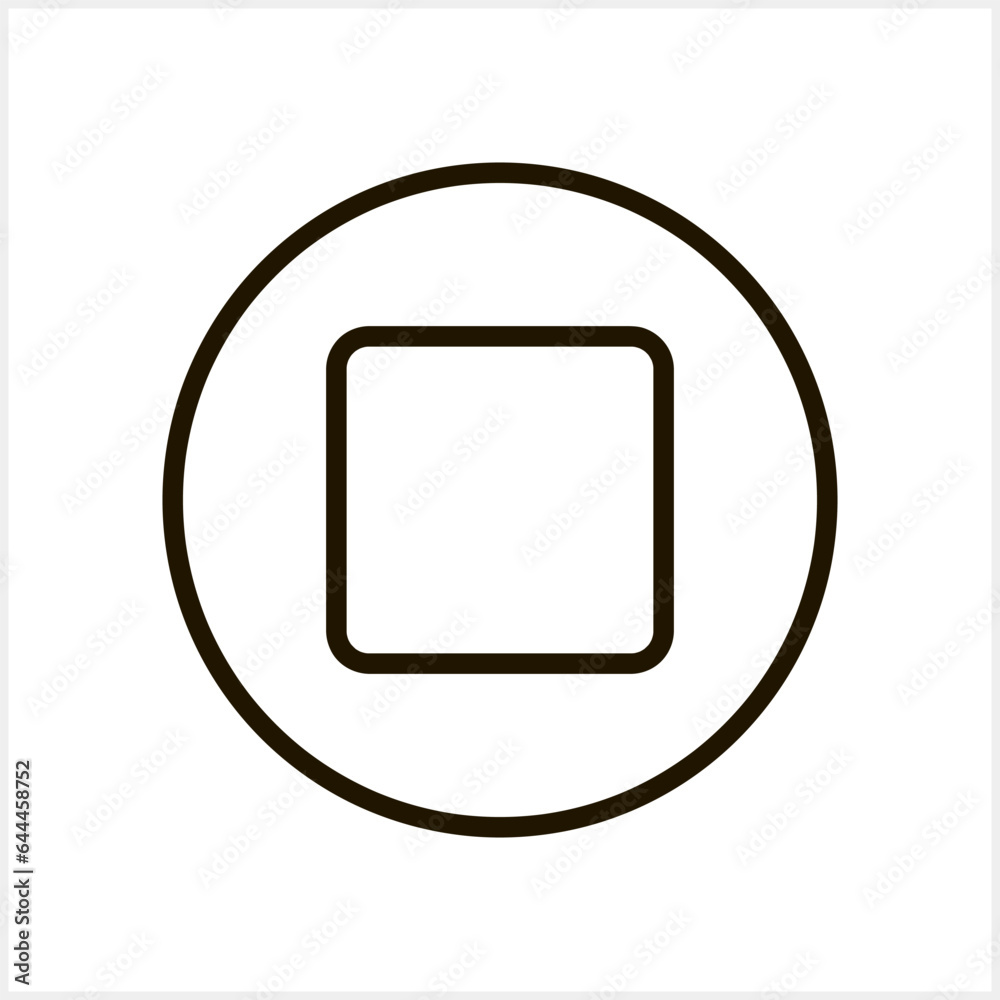 Stop button icon Sketch pictogram Vector stock illustration EPS 10 Stop button icon Sketch pictogram Vector stock illustration EPS 10