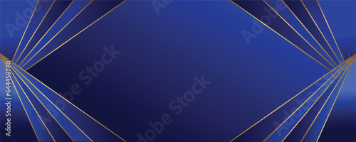 abstract blue and gold background with lines