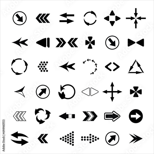 Illustration vector graphic a set of arrow icons © Sumardji