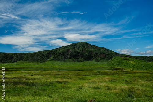 熊本県阿蘇市 阿蘇山の風景