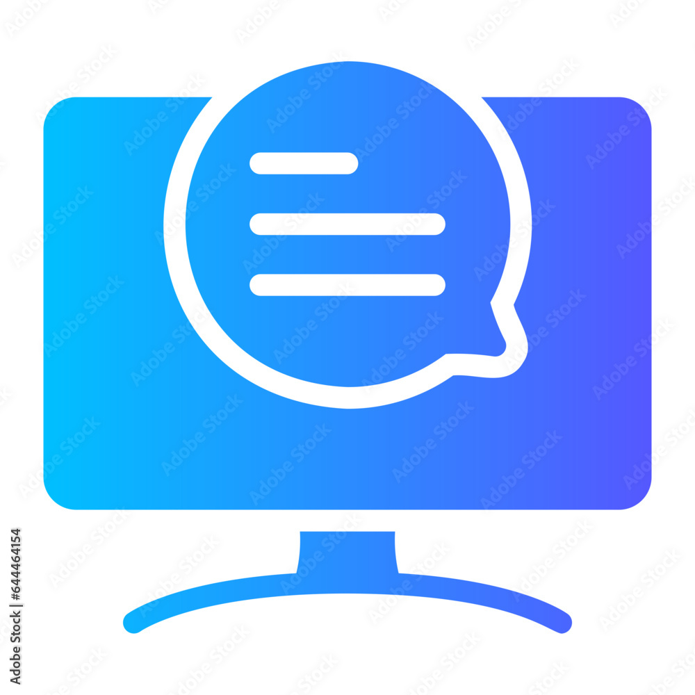 online chat gradient icon online chat gradient icon