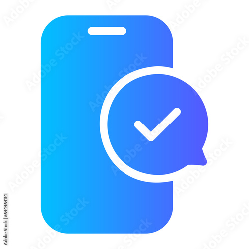 check mark gradient icon