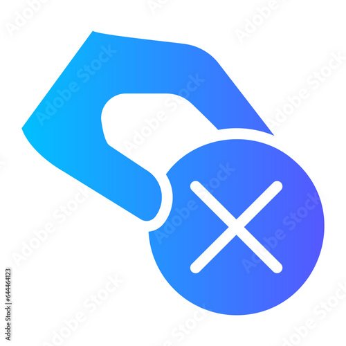 Disagree gradient icon