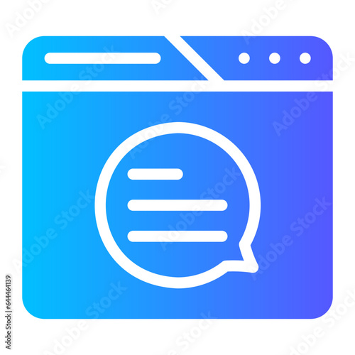 live chat gradient icon