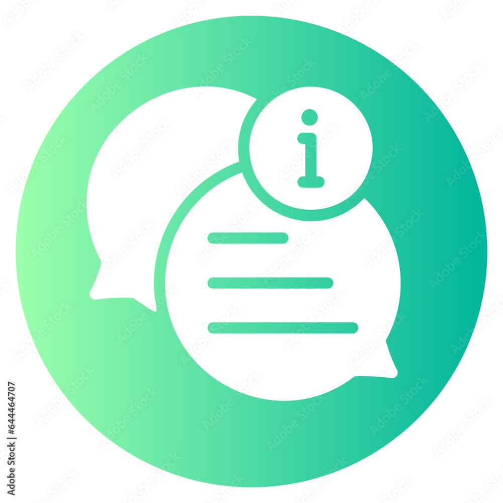 discussion gradient icon