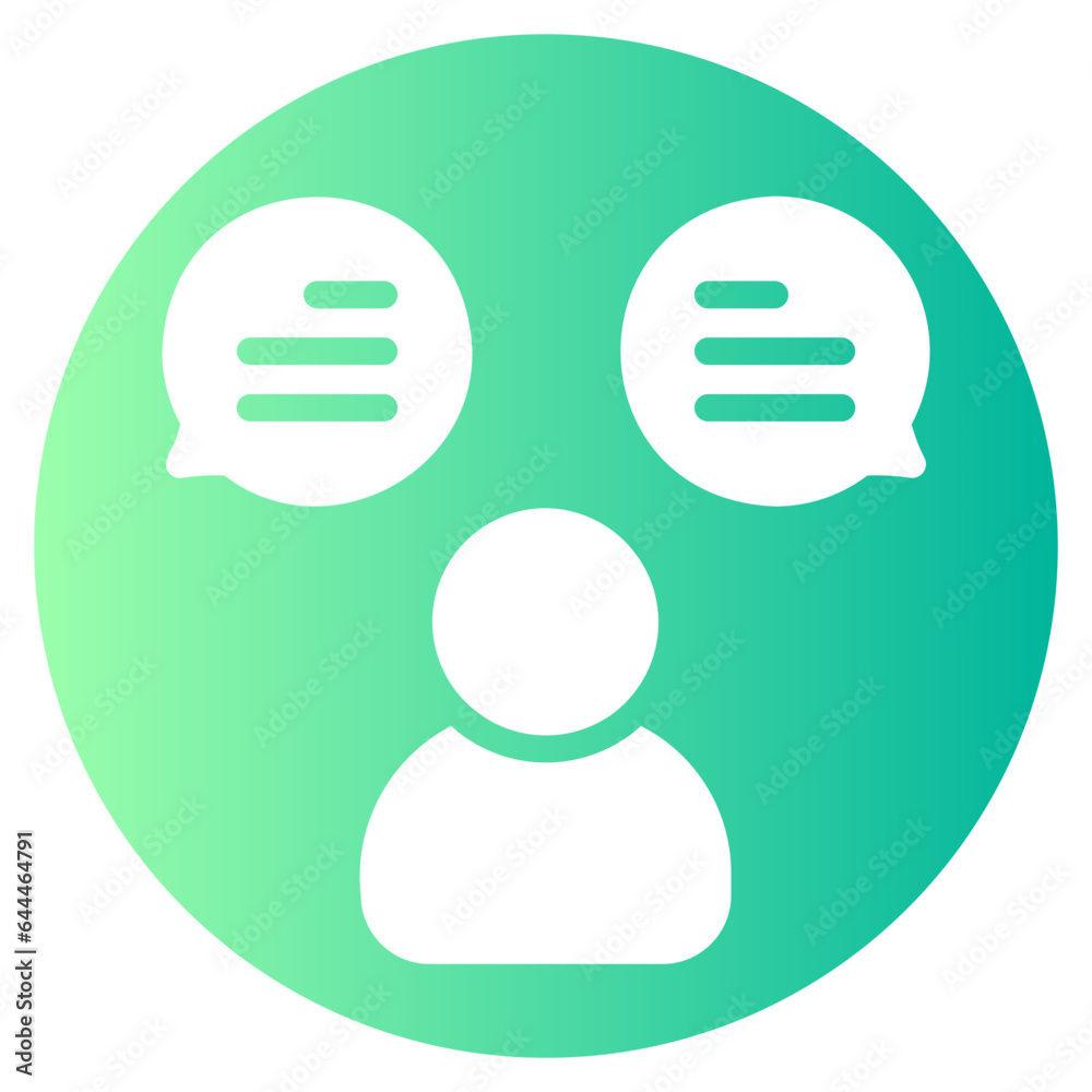 opinion gradient icon opinion gradient icon