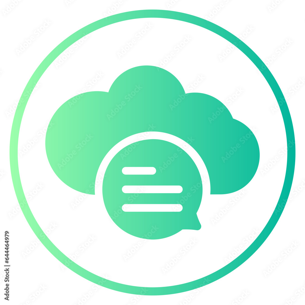 cloud gradient icon cloud gradient icon