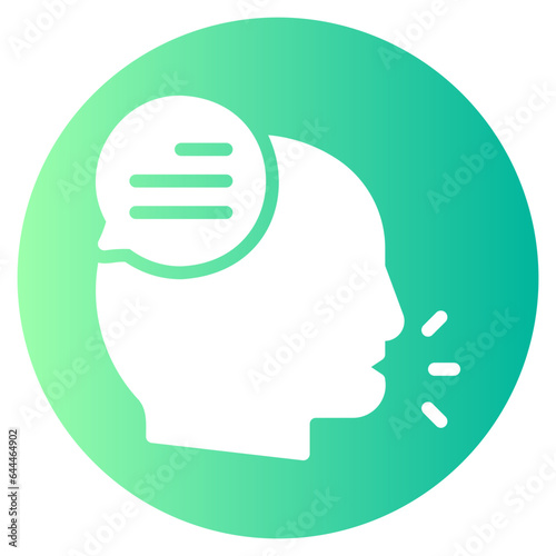 speak gradient icon