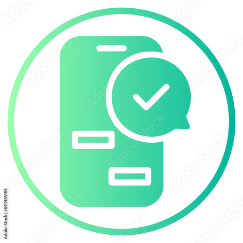 smartphone gradient icon