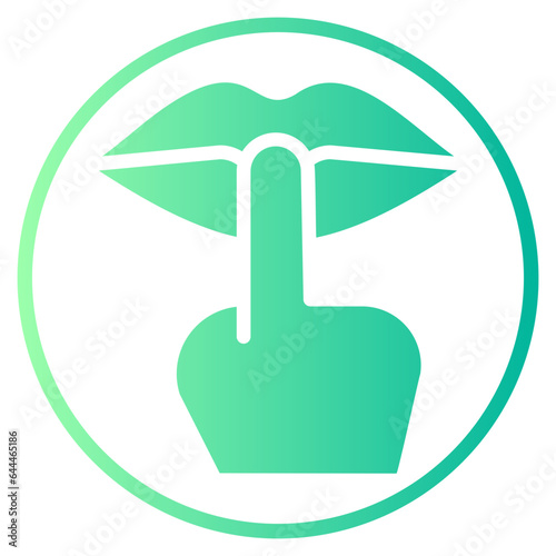 silence gradient icon