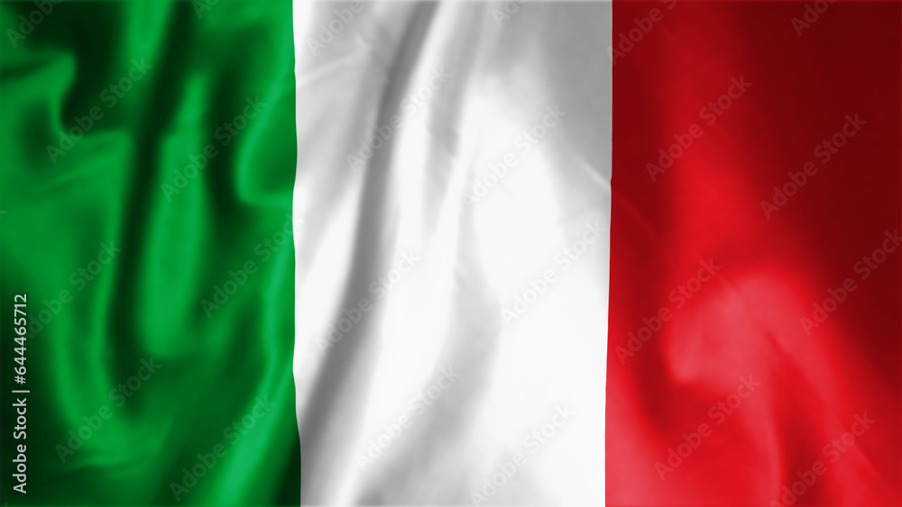 Flag of Italy, Fabric realistic flag, Italy Independent Day flag