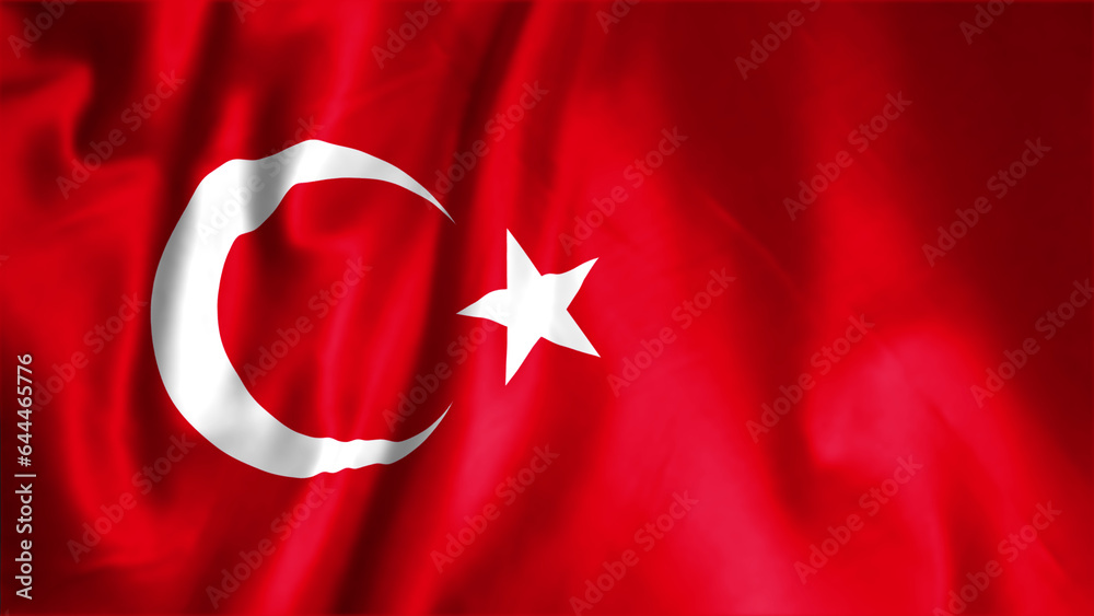 Flag of Turkey, Fabric realistic flag, turkey Independent Day flag, turkey