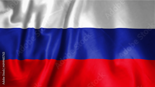 Flag of Russia  Fabric realistic flag  Russia Independent Day flag