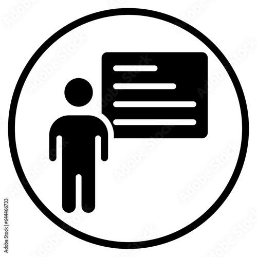 presentation glyph icon