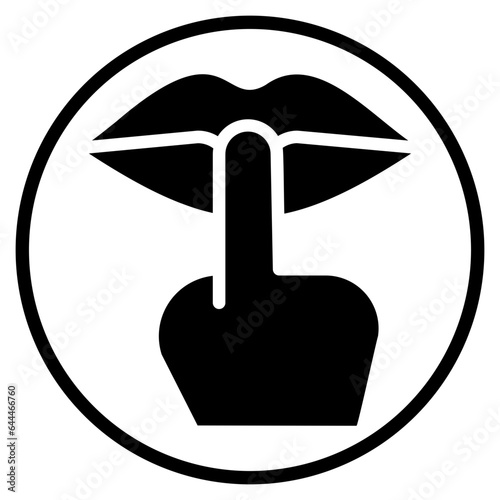 silence glyph icon