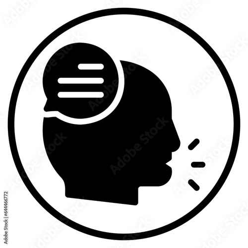 speak glyph icon