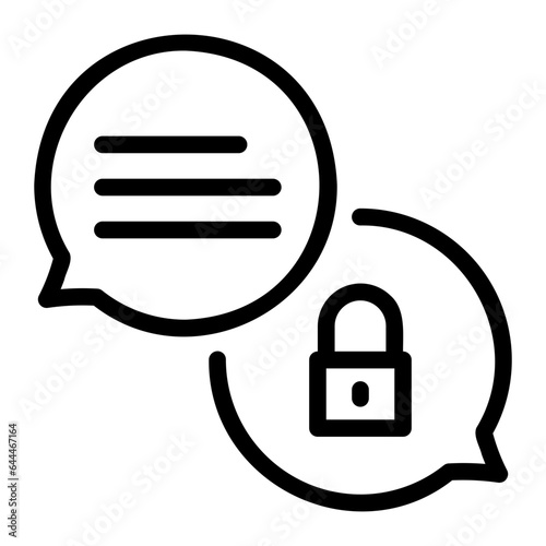 private message line icon