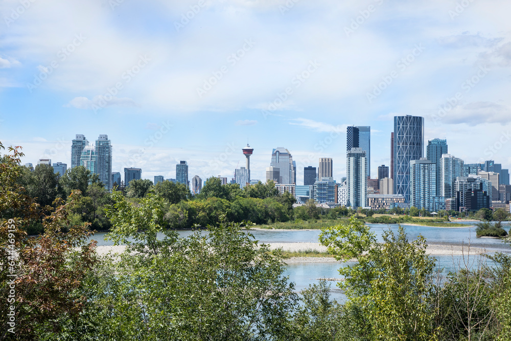 Beautiful view of the Downtown in Calgary, Canada Beautiful view of the Downtown in Calgary, Canada