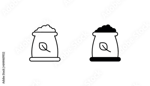 Seeds icon design with white background stock illustration