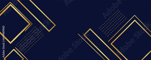  Abstract Dark Blue and Gold luxury background