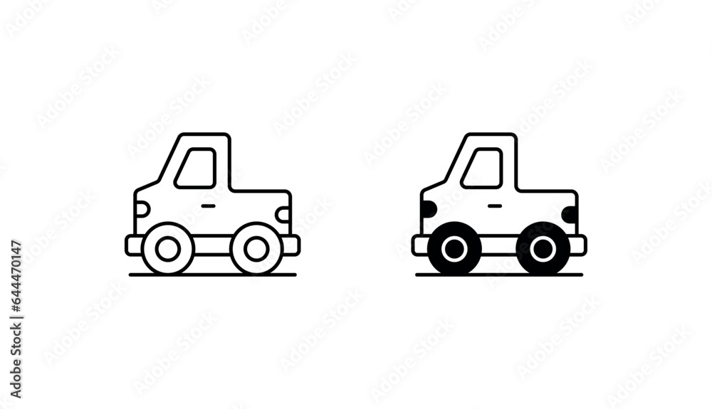 Pickup icon design with white background stock illustration