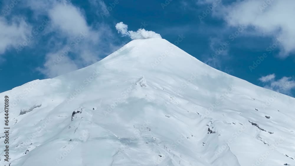 Villarrica Volcano At Pucon In Los Lagos Chile. Volcano Scene. Snow Capped Mountain. Nature Aerial View. Pucon Chile. Winter Landscape. Villarrica Volcano At Pucon In Los Lagos Chile. Villarrica Volcano At Pucon In Los Lagos Chile. Volcano Scene. Snow Capped Mountain. Nature Aerial View. Pucon Chile. Winter Landscape. Villarrica Volcano At Pucon In Los Lagos Chile.