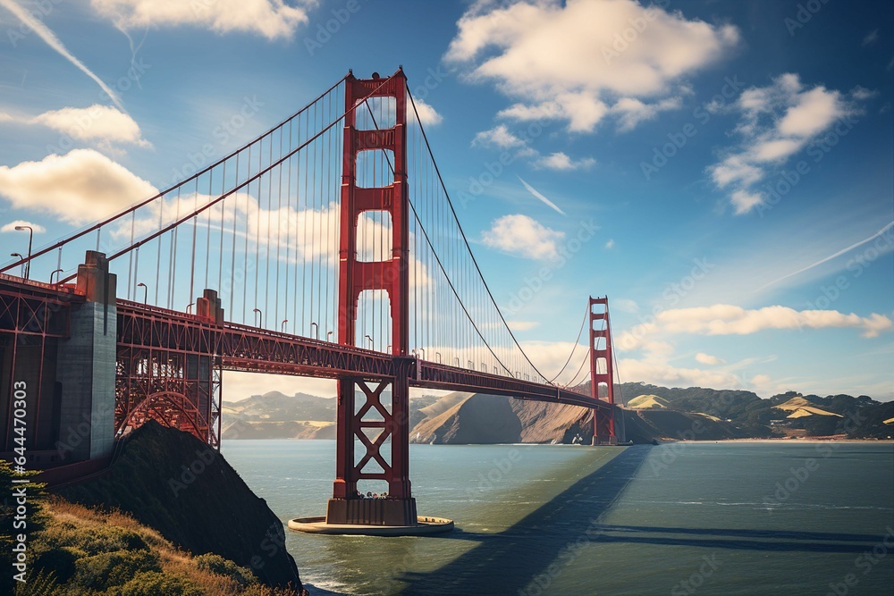 Fototapeta premium golden gate bridge city