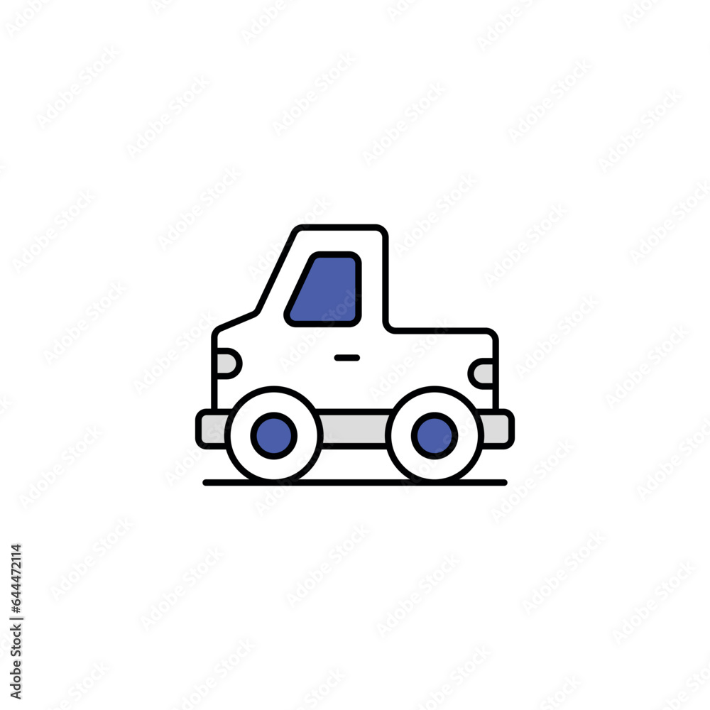 Pickup icon design with white background stock illustration