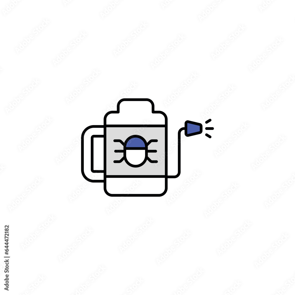 Insecticide icon design with white background stock illustration Insecticide icon design with white background stock illustration