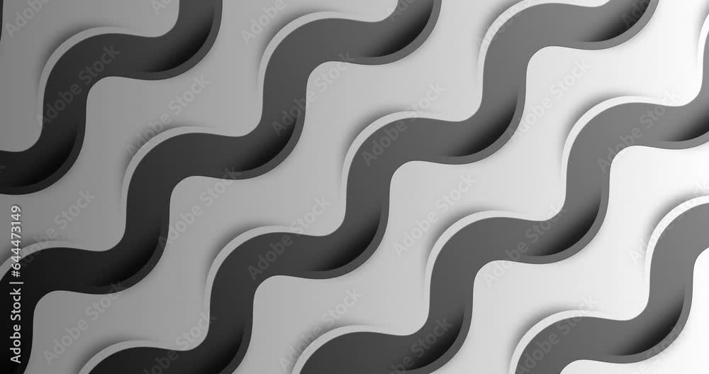 Geometrical shape background. Seamless loop Flat animated background of wavy zig zag lines moving diagonally. White black Abstract motion graphics background for typography and presentation Geometrical shape background. Seamless loop Flat animated background of wavy zig zag lines moving diagonally. White black Abstract motion graphics background for typography and presentation