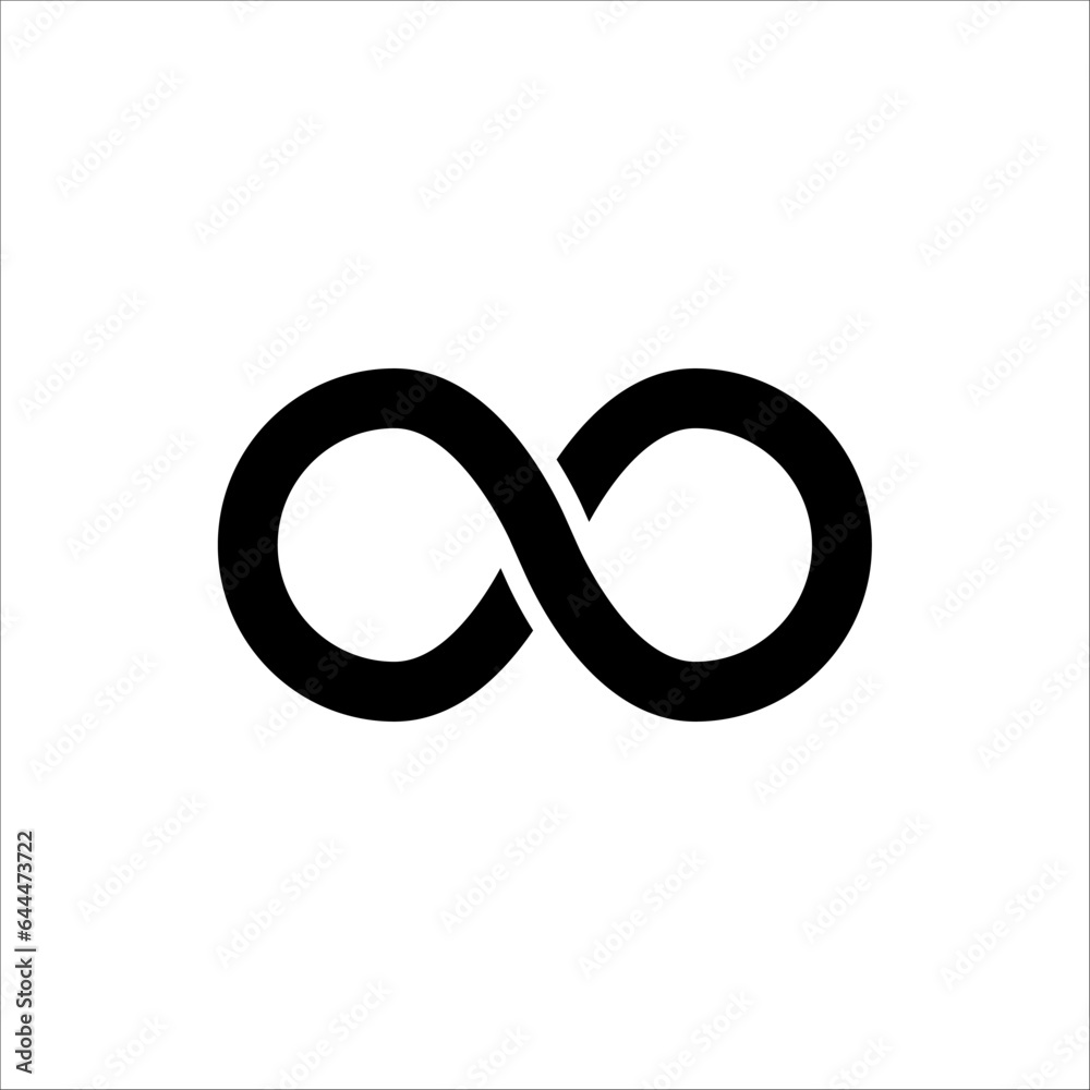 Infinity icon. Vector logos. Simple style, isolated on a white background. Infinity icon. Vector logos. Simple style, isolated on a white background.