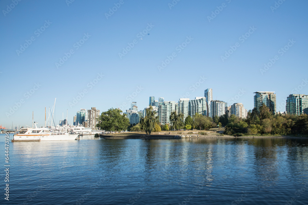 Obraz premium Beautiful view of Vancouver Bay in Vancouver, Canada