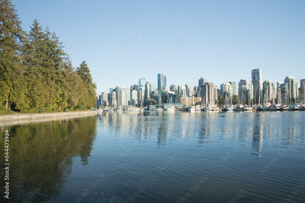 Obraz premium Beautiful view of Vancouver Bay in Vancouver, Canada