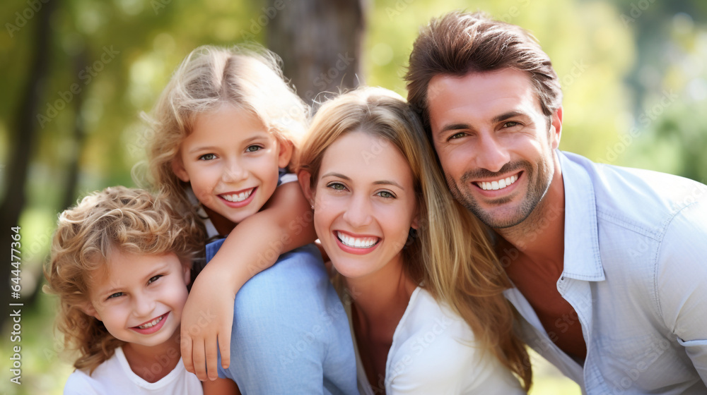 Happy Family in the Park